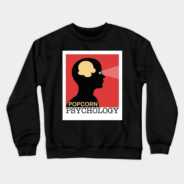 Popcorn Psychology White Border Crewneck Sweatshirt by Popcorn Psychology